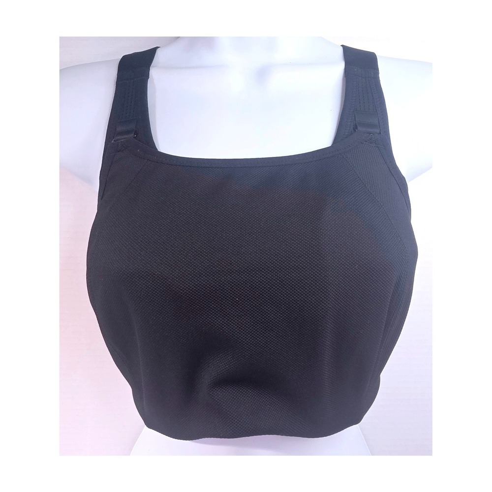 High Impact Underwire Sport Bra 30L Racerback Convertible J-Hook Adjustable Blk
